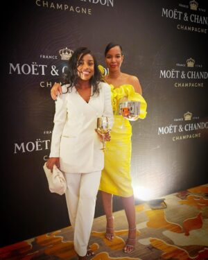 Seko Shamte Instagram - Thank you @mmi_tz and @moetchandon for a beautiful event and the start to a beautiful birthday weekend! 🚀🚀🚀 with my beautiful and talented friend @bhokeegina ❤️❤️❤️