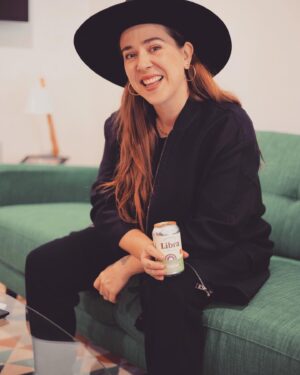 Serena Ryder Instagram - Gratitude to @chatelainemag and @mondosismondo! 
It’s been so special to create this yummy flavour with my amazing friends @drinklibra. What a gift to be honored for something that honors me every time I drink it 🙏

You can find my Lavendar Sage Cream Ale online at @drinklibra!
