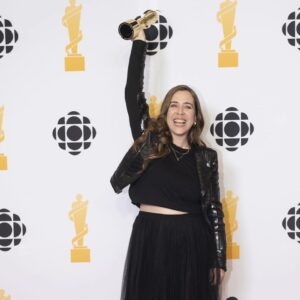 Serena Ryder Instagram - I’m on cloud 9 right now friends.  
 
This JUNO means more to me than I could ever imagine as it’s for a record that is about my mental wellness journey. A journey to wellness that has been long and painful and magical and soul saving. A path that I will keep talking about as I walk it forward with all of you, my family.  
 
Thank you from the bottom of my heart to @spidermelk (Simon Wilcox), @gordiesampson and @tawgs for writing it with me. Thank you to the amazing @kc.baker for helping me write the mental wellness keynote speech and coming up with the title that has brought me here. To @joezookmixer for mixing and being such a huge part of how awesome all my music has sounded over the last 8 years. To my amazing band for being just amazingly talented and awesome human beings @bravakilo, @fortydeuce, @joanersmith, @dshon, @missmiku, @milesondrums and Joel. To my fam @welcometoarthaus !! We did it!! Our first Juno as a label! And to my amazing amazing team of friends and artists who have created the visuals for TAOFA @kaylaroccaphoto, @camroden, @karalynnewark, @claudinebaltazar, @kathi_z, @a_squaredcreative, @seeyouonthemoon. To my mother @ryderagoodsign, @rydertdawn and my daddio Spike. And to the amazing teams at @warnermusiccanada, @paquinartists and @blackboxla. And of course everyone at @thejunoawards. And anyone I may have forgotten🙏 🎶  
 
Styled by @blackladyofleisure wearing @lesleyhampton and 📸 by CARAS/iPhoto.