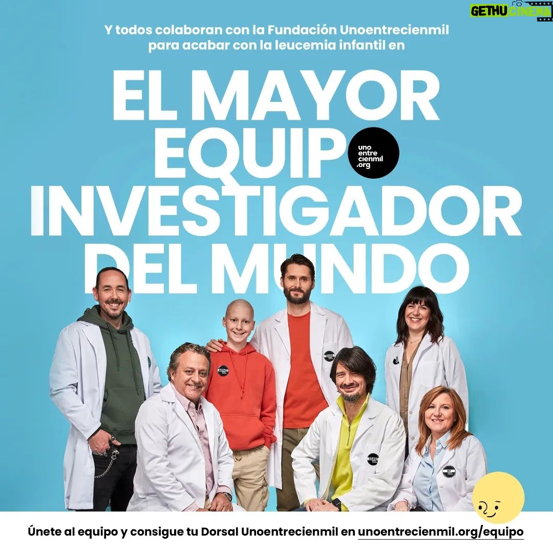 Sergio Mur - 637 Likes - No, no he dejado las cámaras para meterme en un laboratorio. Pero, por un día, me he puesto la bata para formar parte del mayor equipo investigador del mundo: el equipo de la Fundación @unoentrecienmil . Colaborando con ellos ayudamos a que haya más investigación para acabar con la leucemia infantil, el cáncer infantil más frecuente.
Por los más de 350 niños y niñas que son diagnosticados cada año en España, por sus familias y por su futuro, os invito a entrar en unoentrecienmil.org/equipo y uniros a este equipo.