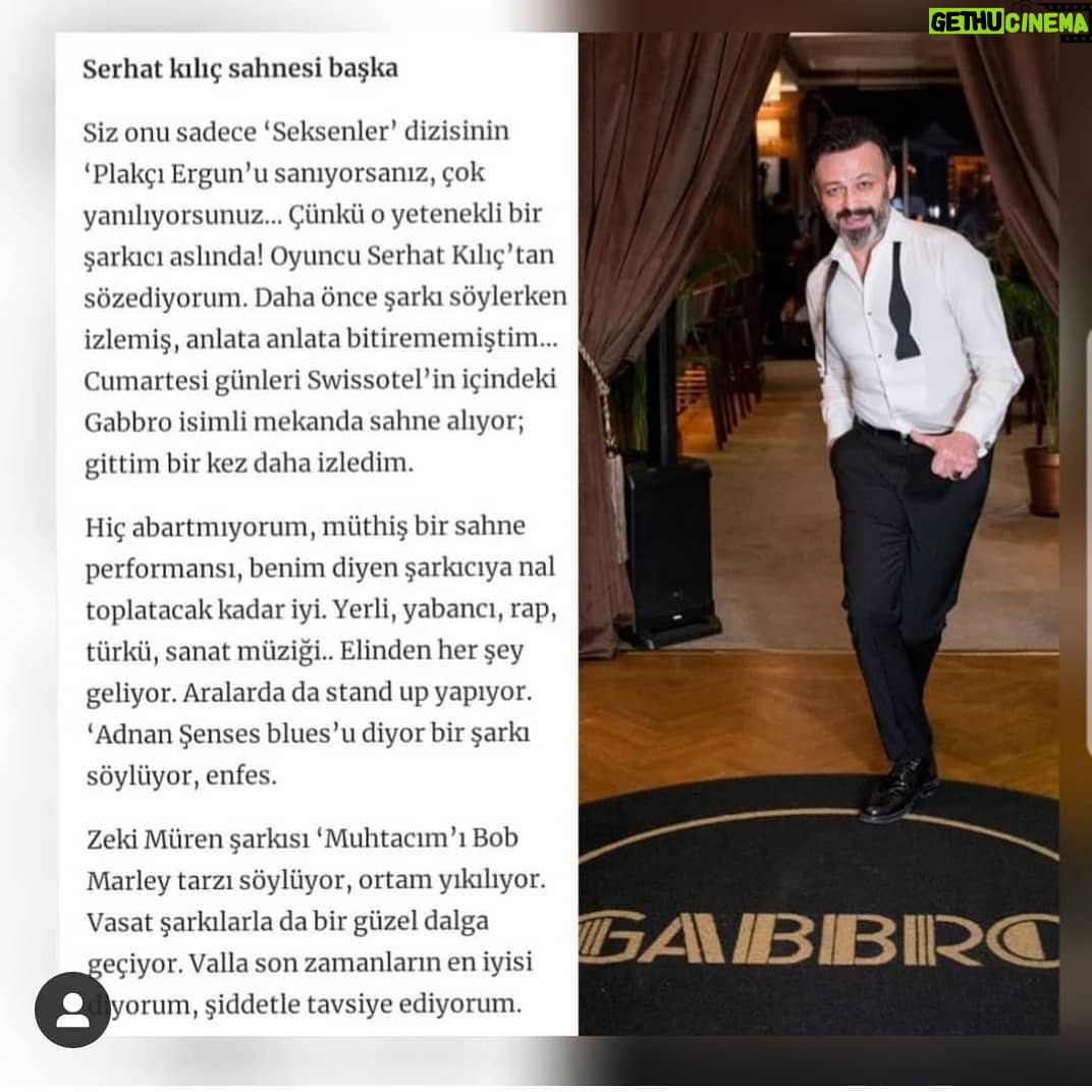 Serhat Kılıç - 6.7K Likes - Tesekkürler Şirin Sever🙏 @sirinsever
Cumartesi Gabbro gecesidir!
23.oo'te başlar..
Az sonra..
@gabbromacka @swissotelthebosphorus