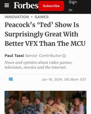 Seth MacFarlane Instagram - Well holy shit— Hats off to Blair Clark and our amazingly talented vfx team, and the brilliant artists at @framestore Melbourne and @tippettstudio