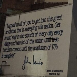 Seychelle Gabriel Instagram - RIP to the hero and congressman, John Lewis. I took this photo during a walk down Atlanta’s historic “sweet” Auburn Avenue on MLK day in 2017 while I was working in the city at the time. Five days earlier, John Lewis testified against the nomination of the historically racist Jeff Sessions as Attorney General (slide 4). Four days later was the dreadful inauguration of Trump, an event which John Lewis would boycott in an admirable continuation of his long legacy of speaking truth to unjust power. John Lewis was fighting for justice his whole life, putting his actual body on the line many, many times for voting rights, for basic human rights in “the land of the free.” Let’s remember Lewis and vote for those who value BIPOC lives and rights. (Slide 3 is part of his speech at the 1963 March on Washington.)