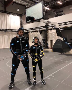 Seychelle Gabriel Instagram - Got some photos back from this spring when I got to play a haughty sportswear designer on NBA2K22 with the great MP La’Charles 🏀 🤖 👟 go play!!!