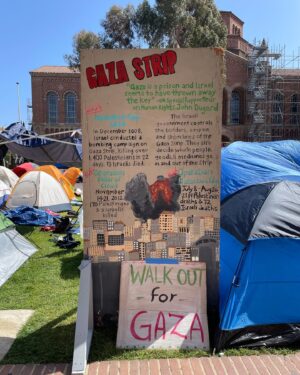 Seychelle Gabriel Instagram - Some pics from UCLA’s anti-genocide encampment last week before the police violently tore it down that night. It was a really communal and collaborative space before that. The last 3 slides show some history and recent statistics. How many more kids have to die in the name of “self defense”?
▫️
Keep eyes on Rafah in Gaza and El Fasher in Darfur. Free Palestine & Sudan // لا للحرب