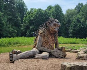 Shaggy 2 Dope Instagram - Last stop on the vaca adventure home. The forest with big wooden trolls in Kentucky