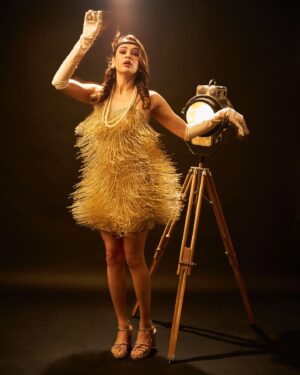 Shalmali Kholgade Instagram - Golden ⭐️

Shot by @rohnpingalay 

Outfit @worldofasra 
Earrings @iblamebeads 
Rings @blingthingstore 
Footwear @eridani.in 
Styled by @anshikaav 
Styling team @tanazfatima @bhatia_tanisha 

Hair @nikita_makeup_hair 
Make Up @malcolm_m_fernandes