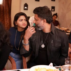 Shalu Shammu Instagram - Few Candid clicks with Shalu Shammu.....
 Thank you @actorrizubhai_official bhai for creating beautiful memories

 PC @smartdecors_photography
Location @pallavas.chennai

#alfy #lifecoach #tamil #alfredjose #meaningoflife #love #humanitygangster #alfy_videos #dralfredjose