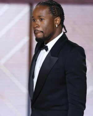 Shameik Moore Instagram - You see me, but you don’t feel me yet. Great start to the new year 🙏🏾 #GoldenGlobes2024 #SpidermanaAcrossTheSpiderverse