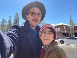 Shane Madej Instagram - It’s October 23rd and that means it’s time to celebrate my favorite person, @saraerubin! She makes me hoot and holler with laughter every single day and is so pretty that it makes my knees wobble like a cartoon skeleton from Merry Melodies. Go on and wish her a happy birthday while I continue to pinch myself.