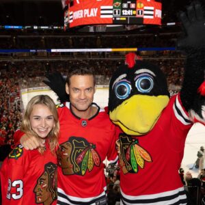 Shane West Instagram - Huge thanks to the @nhlblackhawks  for hosting the Cast & Crew of “You Don’t Belong Here”! What an awesome experience.