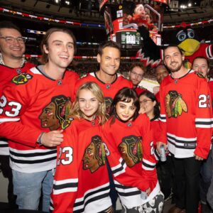 Shane West Instagram - Huge thanks to the @nhlblackhawks  for hosting the Cast & Crew of “You Don’t Belong Here”! What an awesome experience.