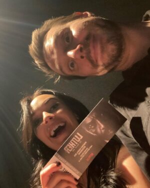 Shanley Caswell Instagram - Came out of my winter hibernation to go see Luther: The Fallen Sun last night and dang what a ride!! That was intense!! If you saw me stress shoveling popcorn into my mouth the whole movie… no u didn’t 🖤
thanks to badass @christycscott for having me!
