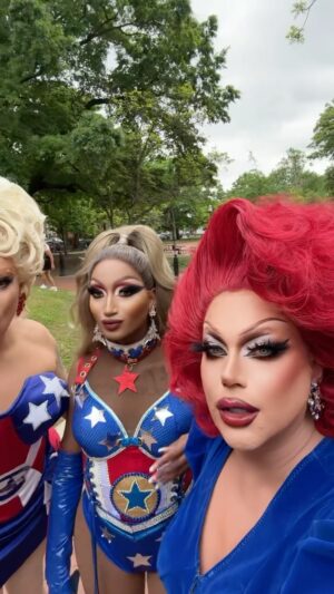 Shannel Instagram - ❤️🤍💙 White House 

@ninawest 
@angeriavm 
@jorgeous_1 

#rupaulsdragrace #allstars9