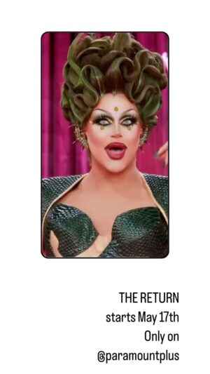 Shannel Instagram - So excited. Just a few weeks away 🐍

#rupaulsdragrace #allstars9 #worldofwonder #paramountplus #paramount 