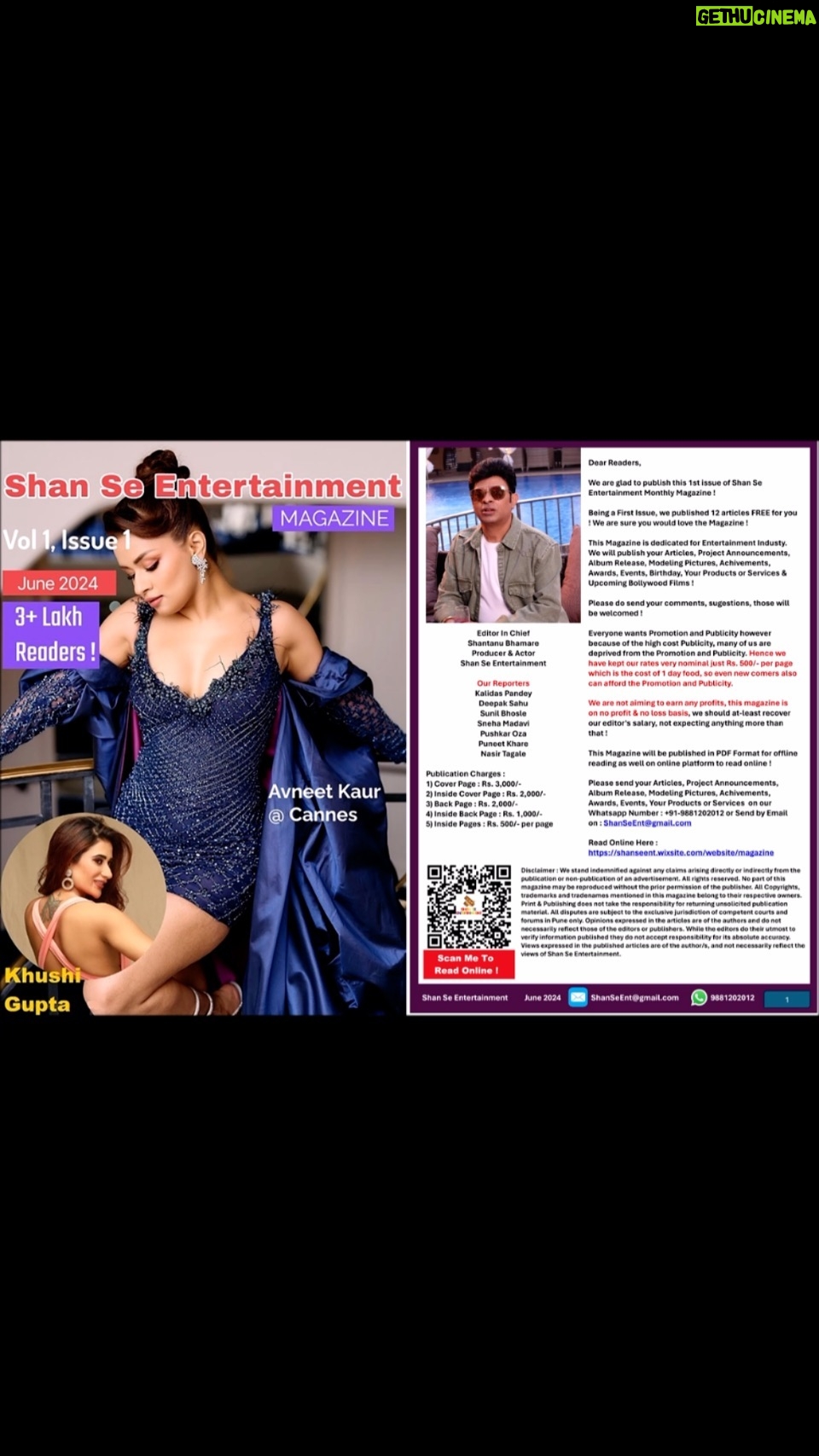 Shantanu Bhamare - 10K Likes - Shan Se Entertainment Magazine - June 2024 !
In Video Format On YouTube : https://youtu.be/B5PeqMB-naM
Content :
1) Urvashi Solanki : @urvashesolanki
2) Mini Bansal : @mini.bansal
3) Sonyia Soni : @soniyasoni2305
4) Rajkumar Kanojia : @therajkumarkanojia
5) ‘Mann Kyun Behka Ja Raha Hai’ Seductive Romantic Song Got 1.5M Views in Short Period @shantnoo12 @anngavrichkova
6) Khushboo Poddaar : @khushboopoddaar1
7) Shan Se Entertainment’s Other Services
8) Ahana Airaa : @ahanachowdhury.official
9) Delferuz Irani Model : @delferuz
10) Avneet Kaur : @avneetkaur_13
11) Khushi Gupta : @iamaslikhushigupta
12) Oumaima Moussa : @m.oumaima25
13) Preeta Majumder
14) Aisshwarya Chachad : @aishwarya4real
15) Rajeev Chaudhari & Narendra Gupta : @rajeevcreations @narendraguptaking
16) Krishna Chouhan Foundation Awards : @krishnachouhan1985
17) Aishwarya Ganesh : @___aiissshhhh___
18) Manoj Sahay : @manoj.sahay.9
19) Yamini Kedare : @y_amini77
20) Davindra Khanna : @davvinderkkhanna_official
21) Soniya Mittal : @Soniyamittal7
22) Anjan Goswami Awards : @aapkiawazfoundation
23) Upcoming Bollywood Films
24) Best Wishes From