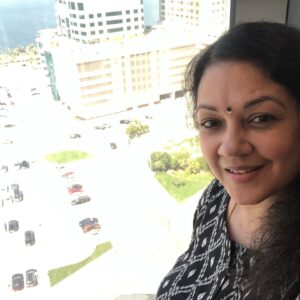 Shanthi Krishna Instagram - Hey everyone 😊😊Reached Dubai today for the Gulf mamankam award Prog .. a view from my hotel room (15th floor)😀😀.. Need ur love n support always 🙏🙏😀😍