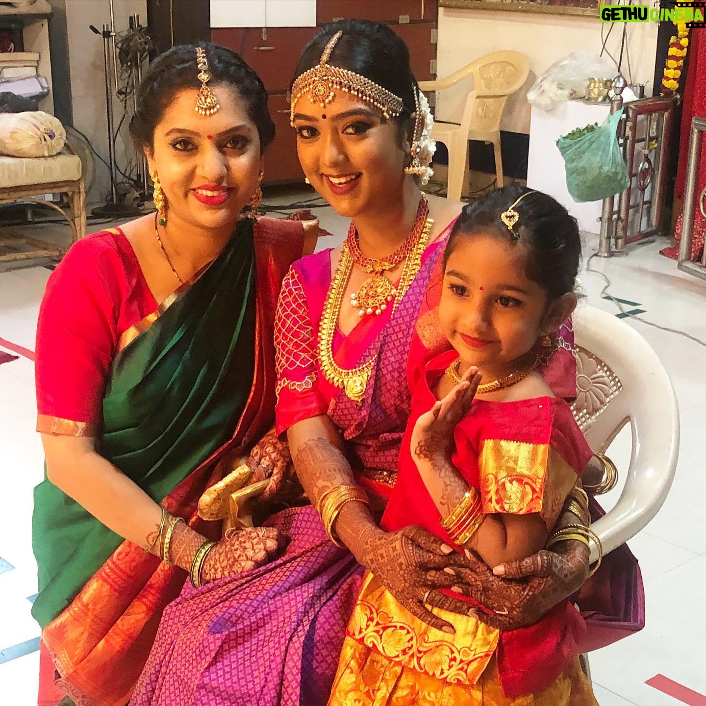 Shanthi Krishna - 618 Likes - The new wedding norm fashion, virtual best wishes and blessings, YouTube live streaming and zoom were all part of my nephews wedding yesterday....,
1. Pandemic time wedding fashion norm - my daughter and myself š
2. How it was in 2019 B.C(before corona)š¤Øš¬
3. My charming nephew Prashant getting ready to start his Grihasthashrama journey š„³
4. The pretty bride Sneha with her older sis n daughter š
5. The wedding rituals being performed by my brother n sis in law šš„°
6. A candid selfie moment with my lovely daughter and niece in laws šš
7. My handsome nephews Siddharth n Prashant š
8. The virtual blessings from my father and mother ššš„°
9. A best wishes song dedication to the newly weds virtually from New York by my charming son.,
10. Finally the beautiful couple... God bless them with lots of happiness and love.., Please shower your best wishes and blessings too on them. Thank you ššš