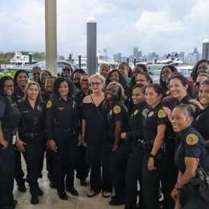 Sharon Gless Instagram - Christine Cagney (aka ME) with the real thing! 42 of Miami’s finest on Fisher Island for a luncheon honoring them during Women’s History month. #NationalWomensMonth2022
