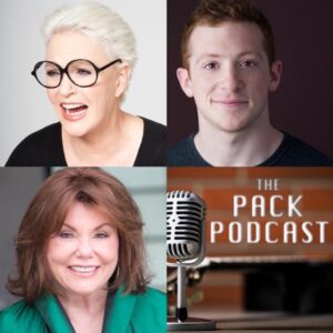 Sharon Gless Instagram - Hey friends, I had the best time doing this! To listen, go to www.thepackpodcast.org. Eugene Pack
Marsha Mason Ethan Slater