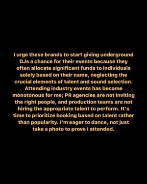 Shaun Ross Instagram - JUST SAYIN - swipe left !

Song “ BANANA RUNTZ by @leonce

#dj #djlife #housemusicnyc #househistory #housemusic #chicagohouse #detroithouse #realhousemusic