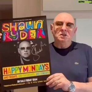 Shaun Ryder Instagram - 💥💥💥 Tickets for 2024 & 2025 Q&A dates on sale NOW!!! 🎙️
.
Shaun Ryder - thrills, spills, and the best rock’n’roll stories of the past 30 years.
.
Tickets:
.
https://www.awaywithmedia.com/tours/shaun-ryder 
.
Hit the tours button and click on your local venue 👍🏻
.
#ShaunRyder #SWR #HappyMondays #BlackGrape #QandA #Gigs #Tour #Interview #InConversation  #itsgreatwhenyourestraightyeah @awaywithmedia