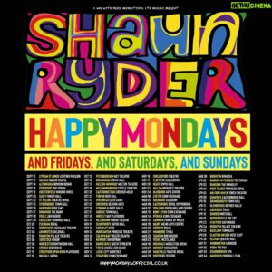Shaun Ryder Instagram - 💥💥💥 Tickets for 2024 & 2025 Q&A dates on sale NOW!!! 🎙️
.
Shaun Ryder - thrills, spills, and the best rock’n’roll stories of the past 30 years.
.
Tickets:
.
https://www.awaywithmedia.com/tours/shaun-ryder 
.
Hit the tours button and click on your local venue 👍🏻
.
#ShaunRyder #SWR #HappyMondays #BlackGrape #QandA #Gigs #Tour #Interview #InConversation 
 @awaywithmedia