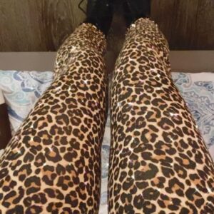 Shauna Sand Instagram - Bangs...leopard catsuits...black stilettos...