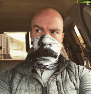 Shawn Morales Instagram - #repost of @samuelcarloshall wearing my #mustacheride face mask created by @starrfuckermag and available at link in bio