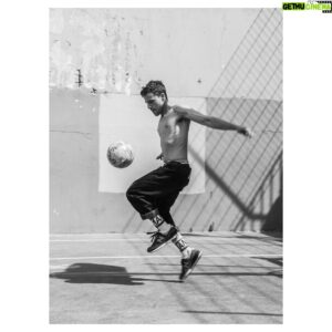 Shawn Pyfrom Instagram - Behind the scenes, from my shoot with Junya Watanabe Man | Comme des Garçons. The day after France won the World Cup, I played a little football match of my own, in between setups.

photo: @thierno_sy_natty
creative director: @shawn_pyfrom   @nicolasaksil

_________________________________

#junyawatanabeman #commedesgarcons  #CDG #behindthescenes #worldcup2018 #france #paris #soccer #football #blackandwhitephotography #inaction #actionshot #fallwinter #photoshoot #photography #edgyphotography #sportsphotography #fashion #fashionphotograpy #fashionshoot #marlonbrando