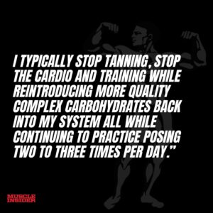 Shawn Ray Instagram - Navigating peak week successfully💥

Hours of preparation go into 2-3 minutes on stage.

Read this column by Shawn Ray, a titan in the bodybuilding industry on our website at MuscleInsider.com