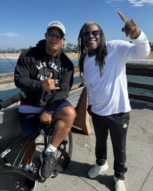 Shawn Ray Instagram - My man Oscie Eugene Tate fishing this am by the Dock of the Bay watching the Tide roll away……..💪🏽
