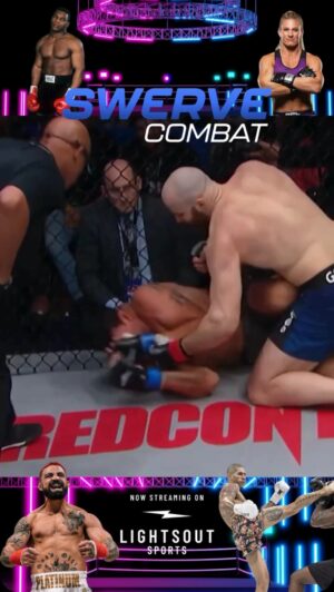 Shawne Merriman Instagram - KO! @swervecombat has all your favorite knockouts in one place. And you can stream them all free on Lights Out Sports! 👊⚡️ @raushmanfio, @elmudopinedo, and @denis_goltsov bring the PAIN! Follow @lightsoutsportstv for more! 

#swervecombat #mma #fighters #fights #combat #combatsports
