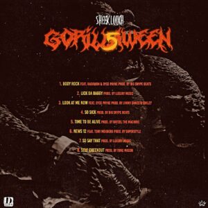 Sheek Louch Instagram - GORILLAWEEN VOL.5 (OUT NOW) On all streaming platforms @tunecore  @the_real_dayzel  @crowneraconcepts  #LOX #DBLOCK #HIPHOP 🦍🎃🦍🎃 @big_snipe_beatz (RIP KING) 🙏🏿🙏🏿🙏🏿