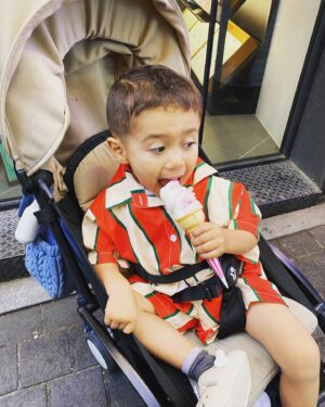 Sheena Sakai Instagram - Whose this Swaggy Kid is in his first trip to South Korea?!? 🤣🇰🇷🛩️🪩🎎