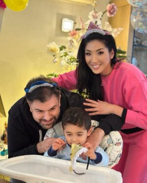 Sheena Sakai Instagram - Our baby shark turned 3 today!!! 🧿🍄🪐🕸️🕷️🪼🦭🦕 I love witnessing your growth and gifts for the world. Forever we’ll have your back little Doop-Doop. 🎈❤️