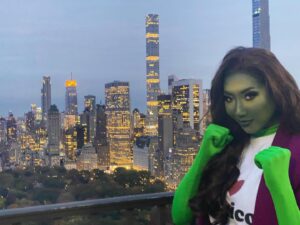 Sheena Sakai Instagram - Somewhere in the multiverse, this reality exists 💚#shehulk #drstrange #babygroot