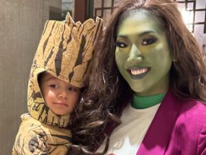 Sheena Sakai Instagram - Somewhere in the multiverse, this reality exists 💚#shehulk #drstrange #babygroot