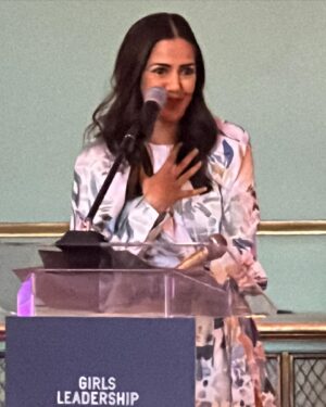 Sheetal Sheth Instagram - “Once you find your voice, you can’t unfind it. 

And you realize no one else has it.

And that’s power.”

Part of my speech when I accepted the ‘Power of Voice’ Award from @girlsleadership 🙏🏽

Such an honor to be in their company.

One of the youth shared that they don’t like hearing they are the future, they are the NOW and have a lot to say. 🔥

Girls Leadership is the only organization that exists solely to provide girls and gender-expansive youth with the internal skills that form the foundation of leadership. 

This celebration marked the official launch of their groundbreaking research study on the
leadership of Asian American, Native Hawaiian, and Pacific Islander (AANHPI) girls and gender-expansive youth in the U.S. In collaboration with Evaluation Studio and the Girls Leadership’s Youth Research Council (YRC), has released this first-of-its-kind national study, Why We Lead: Understanding and Supporting the Leadership of AANHPI Girls and Gender-Expansive Youth.

To create the conditions for AANHPI girls and gender-expansive youth to lead, all who support and work with them can use these insights to deepen their understanding & advocacy within the community. 

If you want to learn more about the groundbreaking study and download the full report, visit the link in @girlsleadership’s bio.

Thank you @girlsleadership @goldhouseco and the whole team who are on the ground, doing the work. ✨

#WhyWeLead #AllKindsOfPowerful #aapiheritagemonth #aanhpi #womensupportingwomen #nonprofit #advocacy

Thank you @tedbaker for the beautiful dress and shoes 🙌🏽❤️