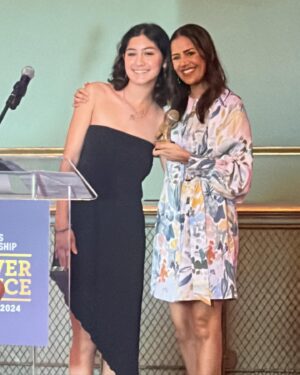 Sheetal Sheth Instagram - “Once you find your voice, you can’t unfind it. 

And you realize no one else has it.

And that’s power.”

Part of my speech when I accepted the ‘Power of Voice’ Award from @girlsleadership 🙏🏽

Such an honor to be in their company.

One of the youth shared that they don’t like hearing they are the future, they are the NOW and have a lot to say. 🔥

Girls Leadership is the only organization that exists solely to provide girls and gender-expansive youth with the internal skills that form the foundation of leadership. 

This celebration marked the official launch of their groundbreaking research study on the
leadership of Asian American, Native Hawaiian, and Pacific Islander (AANHPI) girls and gender-expansive youth in the U.S. In collaboration with Evaluation Studio and the Girls Leadership’s Youth Research Council (YRC), has released this first-of-its-kind national study, Why We Lead: Understanding and Supporting the Leadership of AANHPI Girls and Gender-Expansive Youth.

To create the conditions for AANHPI girls and gender-expansive youth to lead, all who support and work with them can use these insights to deepen their understanding & advocacy within the community. 

If you want to learn more about the groundbreaking study and download the full report, visit the link in @girlsleadership’s bio.

Thank you @girlsleadership @goldhouseco and the whole team who are on the ground, doing the work. ✨

#WhyWeLead #AllKindsOfPowerful #aapiheritagemonth #aanhpi #womensupportingwomen #nonprofit #advocacy

Thank you @tedbaker for the beautiful dress and shoes 🙌🏽❤️