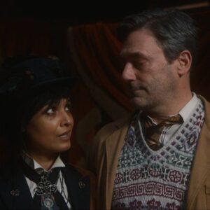 Shelley Conn Instagram - Been holding onto this ‘little ray of sunshine’ since the summer.
B e e l z e b u b,  Good Omens 2.
If you haven’t seen yet, head downstream  @amazonprime 

For me, a devilishly irresistible opportunity to chew up some incredible material and ‘extrude’ out the Lord of the Flies…Was that the word @neilhimself? 

I loved every quirk, every snarl, every innocent palpitation that came with this unforgettable role, playing with an unforgettable cast and crew

#goodomens #beelzebub #edinburgh #jonhamm #davidtennant