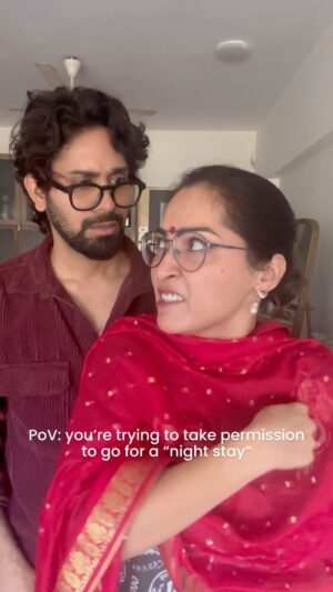Shibani Bedi Instagram - Jo night stay karna hai shaadi ke baad karna apne pati ke sath #LifeOfPreeenka #pyaasiPreeenka #indianparents