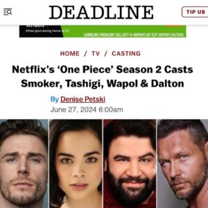 Shivani Ghai Instagram - @tykeogh is joining the 2nd season of @onepiecenetflix and I’m having such a supremely proud wife moment. He’s just joining one of Netflix’s biggest shows. #nobigdeal 🔥