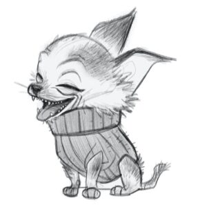 Shiyoon Kim Instagram - I love designing dogs and I was lucky to have the opportunity to design Perro for Puss in Boots!  Thanks to @circle_persnickety for letting me play with these characters and props to the amazing @andreablasichsculpture for the translation into sculptural form and congratulations to everyone involved in Puss in Boots on such an amazing film***

#pussinbootsthelastwish #pussinboots