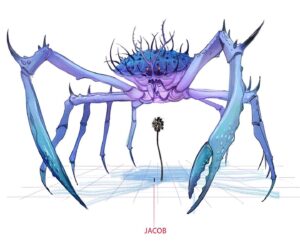 Shiyoon Kim Instagram - 🦀 Learned so much about the beauty of crabs from designing this guy- I grew an appreciation for the complexity of they’re mouth structures and all the little pieces that are layered inside- ultimately we didn’t go that direction but the journey to learn about these real creatures and the spectrum of shapes was joyful as a designer***

#theseabeast