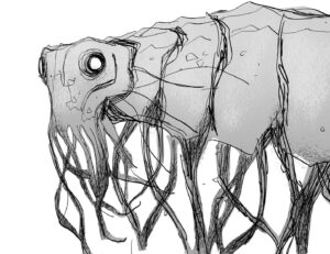 Shiyoon Kim Instagram - The Brickleback!!! Another fun journey of different shapes and ideas- the execution by @imageworksvfx and the final look by the uber-talented @woonyoungjung made this creature so exciting to watch in the final movie*

#theseabeast