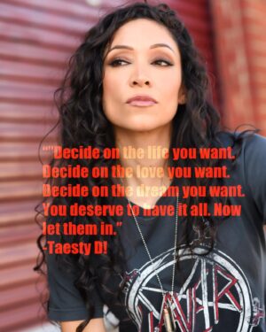 Shontae Saldana Instagram - “Decide on the life you want. Decide on the love you want. Decide on the dream you want. You deserve to have it all. Now let them in.”
-Taesty D!
•
📸 @worldsbybridge1 
💄 @beautybyalessi 
•
Happy Taesty Tuesday y’all 🌀 
Today, remind yourself why you’re here. Think about all of the dreams and desires that are in your heart, waiting for you to allow them to manifest! Sometimes we block our own blessings and we don’t realize it. Sometimes we focus more on doubting our dreams and desires than we do believing in them. Sometimes we become distracted by temporary people, things, and situations, that we lose focus on the permanent people, things and situations that we want to obtain. And a lot of us our stuck in the “hurt” or “disappointments” of our past, that we self sabotage and rob ourselves from the happiness we deserve. When you find yourself in split energy (I want this, but I don’t have it) or (I want this, but I’m scared of getting hurt) you have to choose a side and commit to it. Remaining in split energy is like standing at the fork in the road trying to decide which way is the “safer” or “right”choice. If you stay at the fork of indecisiveness, you will waste your life in confusion and regret and you will never live the joyful most real life you can imagine. Don’t wait on no one. Don’t wait until you think you are ready. Don’t wait until everything is for sure and perfect. Take that risk and trust that things are always working out for you cuz that’s just what life does. Put your attention on the outcome you want, and be ready for it. The Godiverse gots you. Whatever you do… don’t wait. Choose the journey, not the doubt.
•
#inspiration #motivation #life #love #happiness #happy #peace #inspirationalspeaker #artist #actress #mentalhealth #feelgood #goodvibes #dream #selflove #awareness #universe #knife #faith #believe #beautiful #blessed #igdaily #instagood #education #spirituality #tuesday #success #freedom #positivethinking