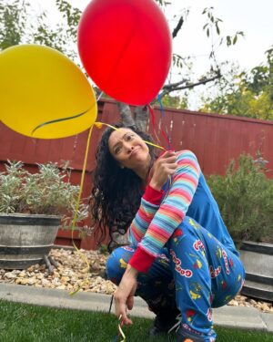 Shontae Saldana Instagram - “I love celebrating me… every single day... I allow my inner child to lead the way.”
-Taesty D!
•
Thank you for the birthday wishes! And to everyone who loves me, supports me, and keeps showin’ up for me…THANK YOU FOR CELEBRATING ME EVERY SINGLE DAY. Y’all are the real ones and I am so blessed to have you in my Universe ❤️ 🥳 🫶🏼
•
#birthday #scorpio #happybirthday #friendship #birthdaygirl #chucky #pajamas #goodguy #balloons #november #happy #happiness #innerchild #life #peace #joy #love #selflove #healthy #selflove #inspiration #motivation #magic #gratitude #actress #rapper #inspirationalspeaker #positivity  #wish #beautiful