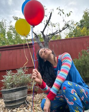 Shontae Saldana Instagram - “I love celebrating me… every single day... I allow my inner child to lead the way.”
-Taesty D!
•
Thank you for the birthday wishes! And to everyone who loves me, supports me, and keeps showin’ up for me…THANK YOU FOR CELEBRATING ME EVERY SINGLE DAY. Y’all are the real ones and I am so blessed to have you in my Universe ❤️ 🥳 🫶🏼
•
#birthday #scorpio #happybirthday #friendship #birthdaygirl #chucky #pajamas #goodguy #balloons #november #happy #happiness #innerchild #life #peace #joy #love #selflove #healthy #selflove #inspiration #motivation #magic #gratitude #actress #rapper #inspirationalspeaker #positivity  #wish #beautiful