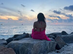 Shubhangi Tambale Instagram - Mentally I am here! 💭
Just following the trend 😉🌊♥️

#maldives #ocean #throwback #mentallyhere